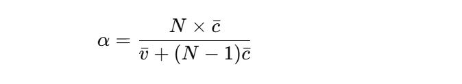 Cronbach's alpha formula