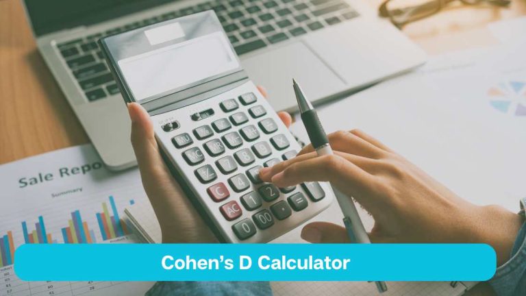 Cohen's d calculator and formula